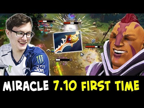 Miracle in 7.10 FIRST time — RAPIER Anti-Mage vs Matumbaman