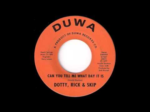 Dotty, Rick & Skip - Can You Tell Me What Day It Is [Duwa] 1977 Obscure 70's Soul 45