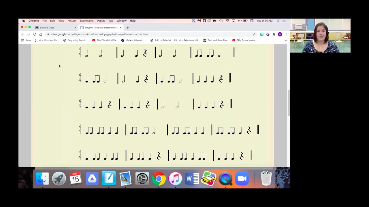 4th grade rhythm practice and assignment instructions