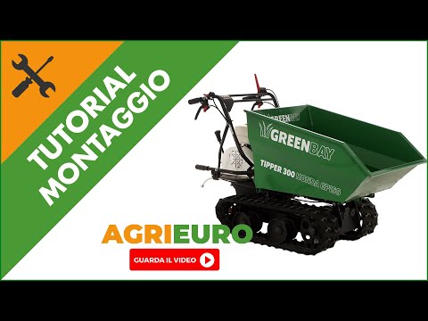 Motocarriola cingolata dumper GreenBay TIPPER 300: montaggio