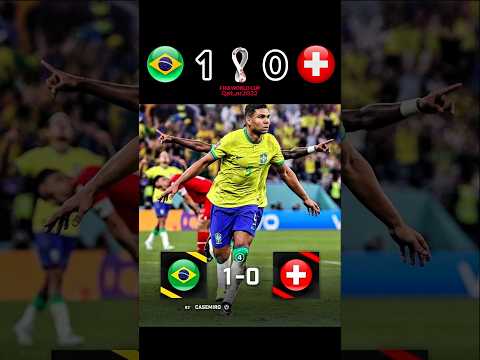 Brazil vs Switzerland | Intense Football Highlights#shorts