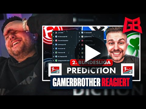 SCHLECHTESTE PROGNOSE ALLER ZEITEN ☠️ GamerBrother REAGIERT auf seine 2. LIGA SAISONPROGNOSE.. 🙃