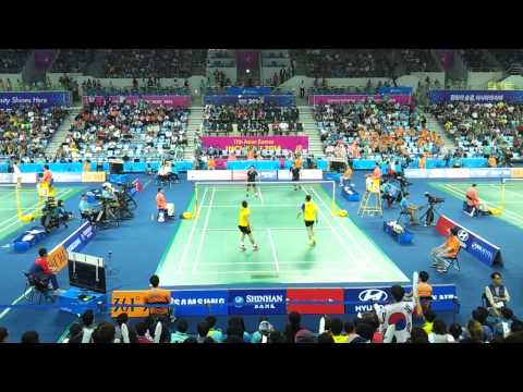 [HD] 2014 Asian Games - MT - QF - MD1 - YOO Y.S. / LEE Y.D. (KOR) vs ENDO H. / HAYAKAWA K. (JPN)