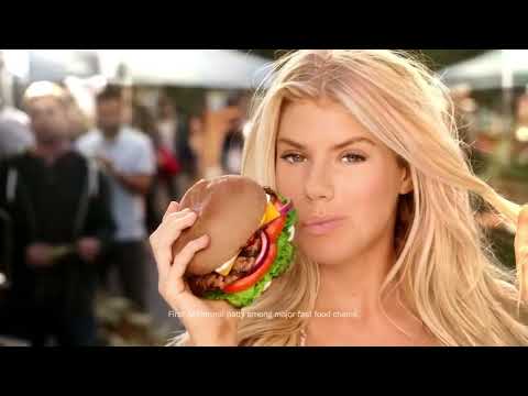 Charlotte McKinney "The All Natural Burger" commercial