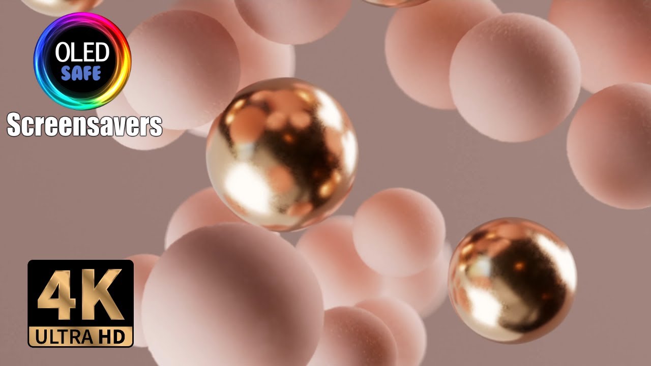 Bouncing Bubbles Screensaver - 10 Hours - 4K - OLED Safe
