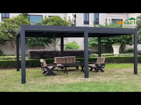 Experience the EROMMY Electric Louvered Pergola: Quick Video Showcase!