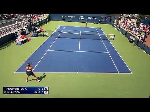 Linda Fruhvirtova breaks to love to take set and match!