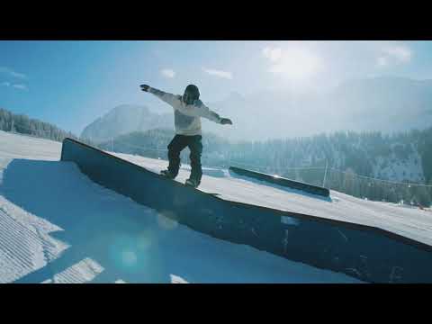 Snowpark Ehrwalder Alm - First Session with Leonardo - Snowboard Clip