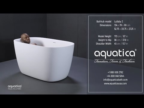 ᐈ 【Aquatica Lullaby 2-Wht Small Freestanding Solid Surface Bathtub】 Buy ...