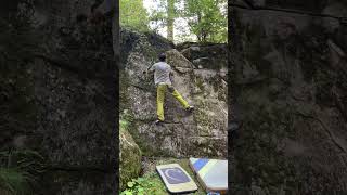 Video thumbnail of Problem A (Boulder 4, La Plana), 4c. Val Daone