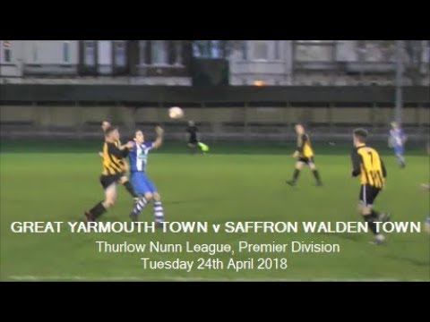 Great Yarmouth Town v Saffron Walden Town. Season 2017-18