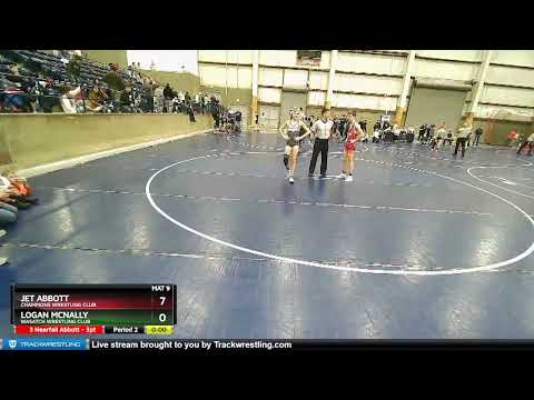 102 Lbs Cons. Round 3 - Logan McNally, Wasatch Wrestling Club Vs Jet Abbott, Champions Wrestling C