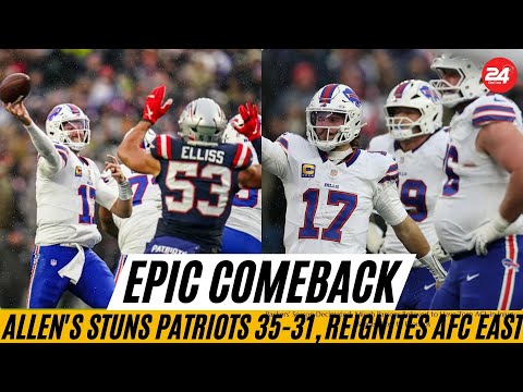 Allen's Epic Comeback Stuns Patriots 35-31, Reignites AFC East and Slams the Door on Maye's MVP Case
