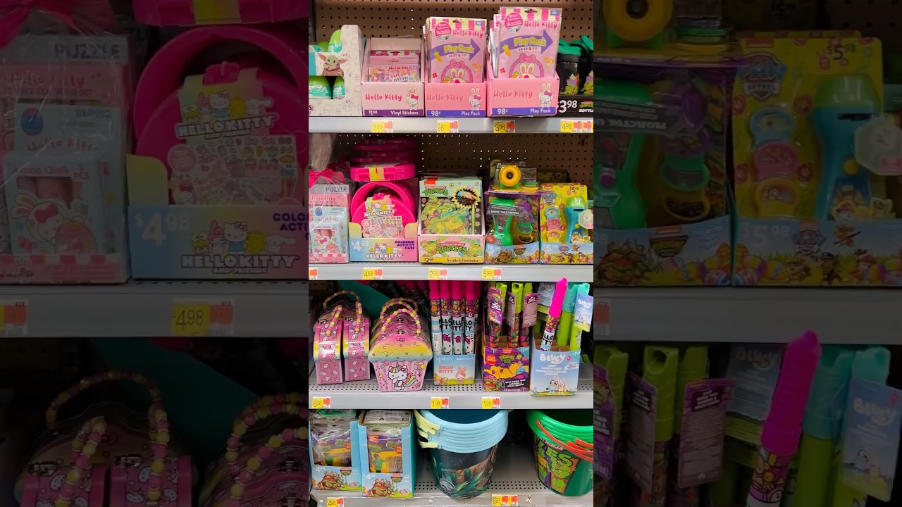 tons of Easter basket stuffers to choose from at Walmart! 🐣 #walmart #walmartfinds #easter