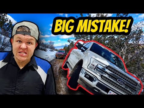 Going Home Took A Horrible Turn! Ford F150 Falls Off Mountain Road!