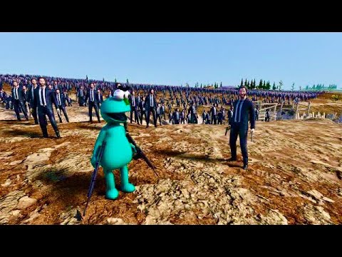 NEW UNIT | TRENCH WARFARE 20,000 JOHN WICK vs 600,000 PUPPET TERRORISTS | Battle Simulator 2 UEBS2