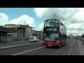 (HD) London buses on Routes 171 & 172 cross ...