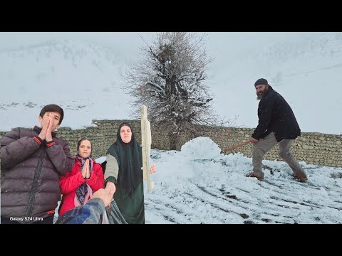 Qasims Hilfe für die Familie Dawood & Starker Schneefall auf dem Dach