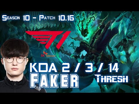 T1 Faker THRESH vs BARD Support - Patch 10.16 KR Ranked