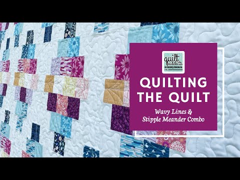 Combining Wavy Lines & Stipple Meander for Custom Quilting
