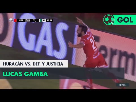 Lucas Gamba (1-0) Huracán vs Defensa y Justicia | Fecha 14 - Superliga Argentina 2018/2019