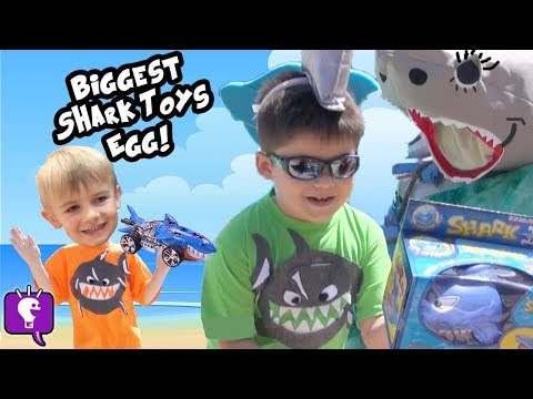 Giant SHARK Toy Surprise Eggs