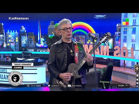 🎸🎤 Llegó JUANSE a #LosMammones y arrancó tocando "Sigue Girando" junto a Jey Mammon 👏
