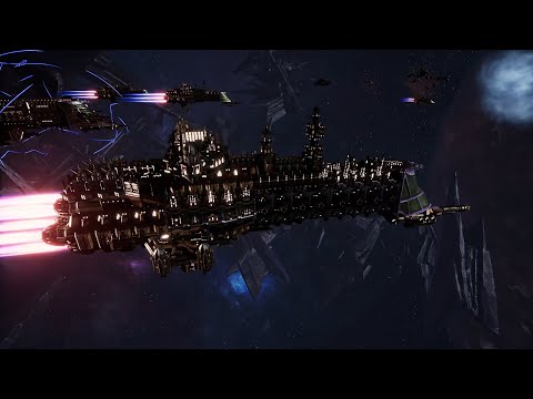 Imperial Navy vs Chaos - Classic Battle - Battlefleet Gothic Armada 2