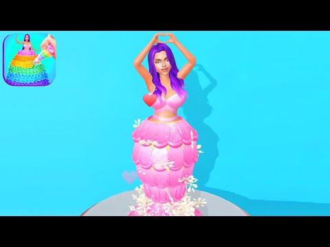 RAINBOW CAKE DRESS 💕🌈👸 Icing On The Dress Gameplay All Levels Walkthrough iOS, Android New Game