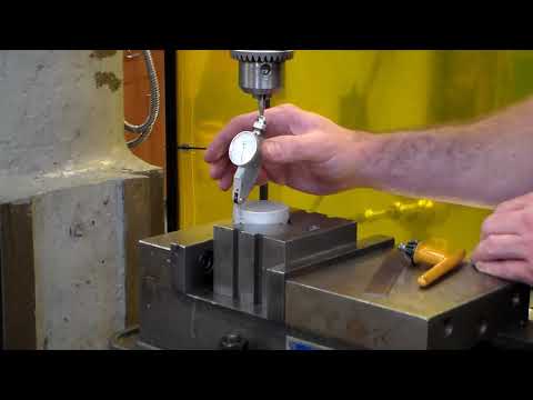 Dialing in a round part in a Milling Machine