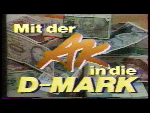 DFF AKTUELLE KAMERA 01.07.1990, 8Uhr55. RUN AUF DIE D-MARK BIS ZUR BEWUSSTLOSIGKEIT. WÄHRUNGSUNION.