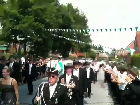Die Ludgerus Schützengilde Elte beim Jubelfest in Mesum