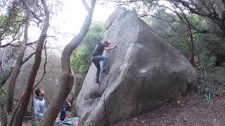 Video thumbnail of Problem 39 (Cova del 8). Can Bruguera