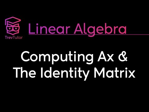 [Linear Algebra] Computing Ax and The Identity Matrix