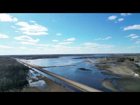 Flooding north of Goodspirit Lake and south of Canora,  Saskatchewan 2026. 