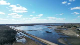 Flooding north of Goodspirit Lake and south of Canora,  Saskatchewan 2026. 