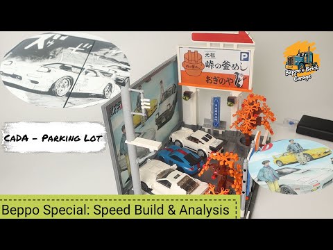 Parking Lot - Initial D | CaDA 61034W - Lego Alternative - Speed Build Review