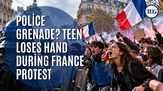15-Year-Old LOSES HAND During France Protest | Riot Police Deployed