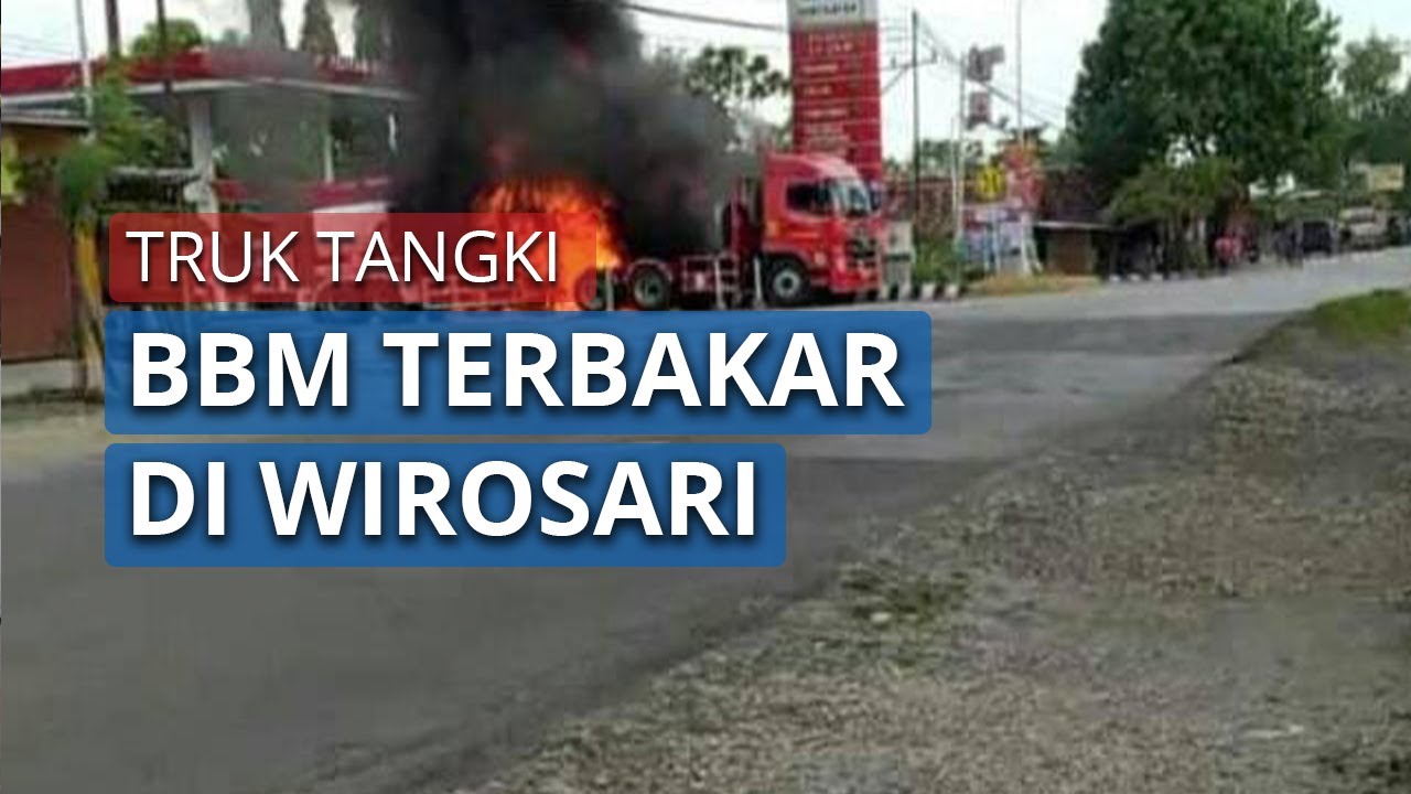  Truk Tangki Pertamina Terbakar  saat Bongkar Muatan Timbul 