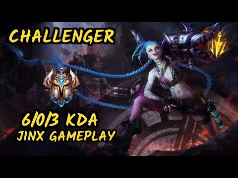 Nuclear (JINX) vs RENEKTON - 6/0/3 KDA BOTTOM ADC CHALLENGER GAMEPLAY - KR