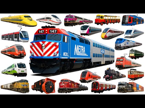 Train Names for Kids | Learn Types of Trains in English | Fun Learning Video