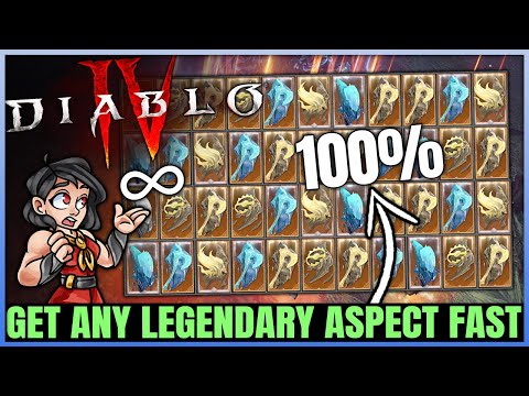 Diablo 4 - Get ANY Specific Legendary Aspect Fast - New BEST Gear Target Farm Method - Full Guide!