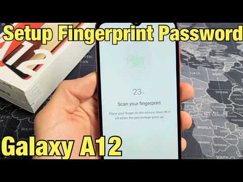 Galaxy A12: How to Setup / Add Fingerprint Password