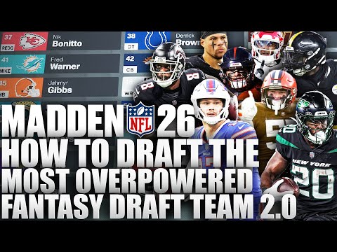 This is How To Draft The Most Overpowered Fantasy Draft Team on Madden 26 Franchise 2.0