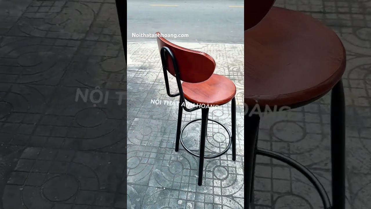 Ghế Quầy Bar Có Tựa Cao 60 Hoặc 75cm Tùy Chọn – Ghế Bar Dùng Cho Quán Cafe, Chụp Ảnh Studio, Nấu Ăn | Nội Thất Anh Hoàng