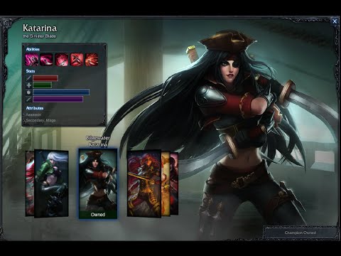Bilgewater Katarina Skin Spotlight Gameplay 1080p HD