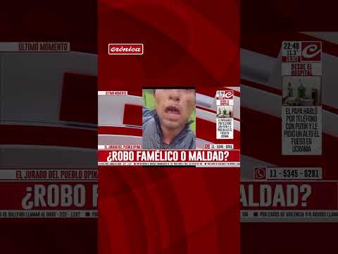 ⭕ "ROBÉ PARA COMER"