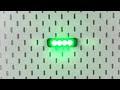 Výstražné LED svetlo zelené 20 W – ECE R10, IP69K, 13 programov blikania, 12 – 24 V, povrchová montáž - Video Youtube