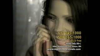 1999 Nightline Personals Late Night Phone Chat Commercial | Boston TV (VHS Rip)