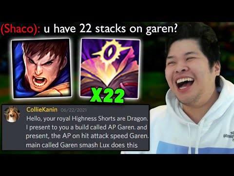 This guy told me to try AP Garen.. what am i doing with my life